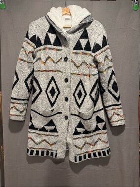 Northern Angel Sherpa Hooded Jacket - Cream